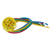Connection Base for 22mm Anti-vandal Switches with 30cm Stripped Cable and 5 Colored Wires