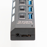Hub USB-A 3.0 de 7 puertos