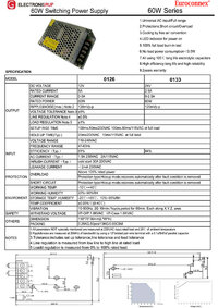 Industrial Power Supply 12V 60W 5A