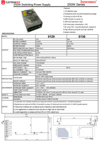 Industrial Power Supply 12V 250W 20.83A