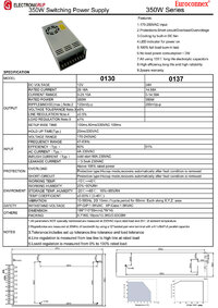 Industrial Power Supply 12V 350W 29.16A