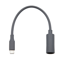 Jack Hembra 5.5x2.1mm DC a USB C, Potencia de carga 100W  Longitud 25cm 