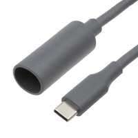 Jack Hembra 5.5x2.1mm DC a USB C, Potencia de carga 100W  Longitud 25cm 