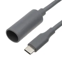 Jack Femella 5.5x2.1mm DC a USB C, Potència de càrrega 100W Longitud 25cm