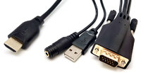 Ver informacion sobre Cable HDMI a VGA + Audio, 1.8m