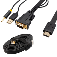Ver informacion sobre Cable VGA + Audio a HDMI, 1.8m