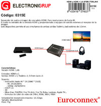 HDMI Audio Extractor, HDMI 1.4V 4K