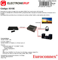 Separador de audio HDMI 1.4V, 4K