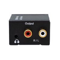 Digital Optical SPDIF/Coax. to RCA L/R +3.5mm. Metal Case