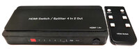 Ver informacion sobre Conmutador y distribuidor HDMI 4x2 4K