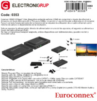 Extenseur HDMI HDBaseT 60m avec IR bidirectionnel et RS232 à 4K @ 60Hz 4: 4: 4