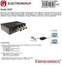 SDI Splitter&Repetidor 1x2 con soporte para HD-SDI/3G SDI, 120m.