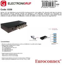 SDI Splitter&Repetidor 1x4 con soporte para HD-SDI/3G SDI, 120m.