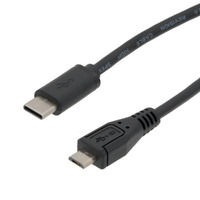 USB-C Male to Micro USB Male, 0.5m