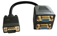 Ver informacion sobre VGA MALE TO 2*VGA FEMALE, GOLD