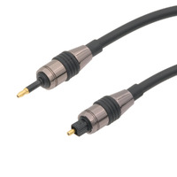 Cable Fibra Óptica mini-TOSLINK a TOSLINK 6.0mm - Conexión Macho a Macho de 1,5m de Alta Calidad 