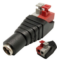 Ver informacion sobre DC POWER JACK to PUSH-BUTTON 2PIN TERMINAL, 5.5x2.1mm