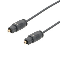 Cable Fibra Óptica TOSLINK 2.2mm - Conexión Macho a Macho de 3m