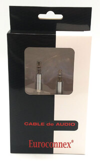 3.5mm Jack stereo Male - Male, 0.5m, white