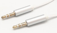 3.5mm Jack stéréo Mâle - Mâle, 1m, blanc