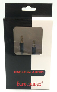 3.5mm Jack stereo Male - Male, 1m, Black