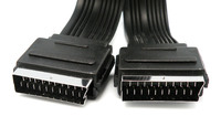 21P SCART PLUG TO 21P SCART PLUG, 0.5m , U TYPE, SEPARATE SHIELDED