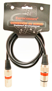 Extension Cable 3P. XLR Male to 3P. XLR Female, 1m