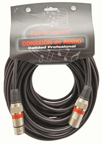 Extension Cable 3P. XLR Male to 3P. XLR Female, 20m