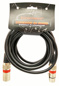 Extension Cable 3P. XLR Male to 3P. XLR Female, 3m