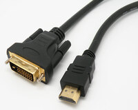 19P HDMI PLUG - 18+1P DVI-D PLUG, 5m