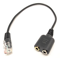 Ver informacion sobre RJ9 plug to 2*3,5mm. Jack PC Headset to Avaya 1600