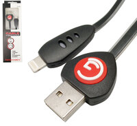 Ver informacion sobre Lightning cable, Black color, with chip, 1m