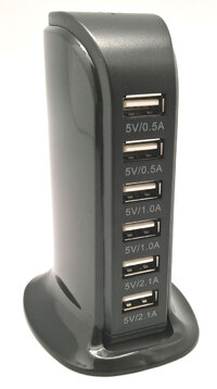 Ver informacion sobre Base USB de carga Múltiple, 6 Salidas.