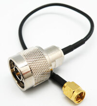 LMR100 CABLE, N MALE TO SMA MALE, 0.2m