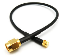 LMR100 CABLE, SMA R/P MALE TO MMCX MALE, 0.2m