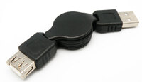 USB A MACHO -  A HEMBRA, EXTENSIBLE, 0.8m