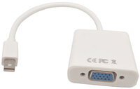 Mini DisplayPort MALE TO VGA FEMALE, 0,2m