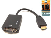 Ver informacion sobre HDMI A Macho - VGA + Audio, 0,22m.