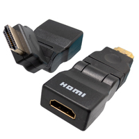 Ver informacion sobre HDMI A MASCLE a HDMI A FEMELLA, ROTACIÓ 270º, DAURAT