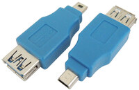 Ver informacion sobre USB 3.0 A FEMALE to HP MINI 10p, NICKLE, BLUE COLOR