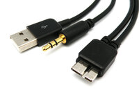 USB 3.0 à USB + Jack 3,5mm stéréo