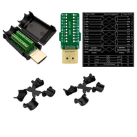 HDMI Assembled connector, ABS, with 4 tubes