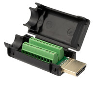 Ver informacion sobre HDMI Assembled connector, ABS, with 4 tubes