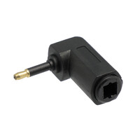 Adaptateur Toslink femelle vers Mini Toslink 3.5mm coudé