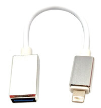 O.T.G. USB A FEMELLA a LIGHTNING, 0.15M  (iPhone, iPad 3, iPad Mini)