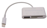 Lector Tarjetas +USB a Lightning, iPad  Mini