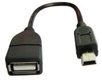 USB A FEMELLA OTG A MINI USB 5P., 15cm