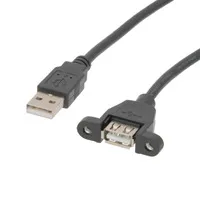 Ver informacion sobre Extensor USB-A 2.0 para anclaje a panel 0.6m