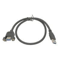 Extensor USB-A 3.0 para anclaje a panel 1m