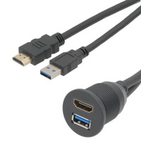 Base de Montage Multifonctionnelle avec HDMI 2.0 et USB 3.0: Connectivité Avancée pour Châssis et Panneaux avec Protection Anti-Poussière